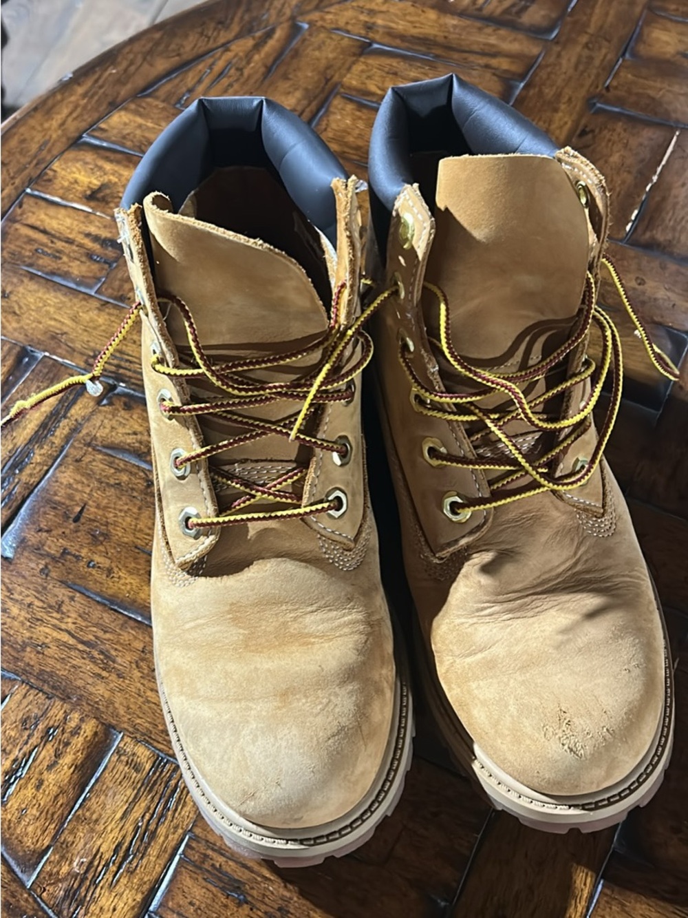 Timberland Yellow/Tan Nubuck Work Boots